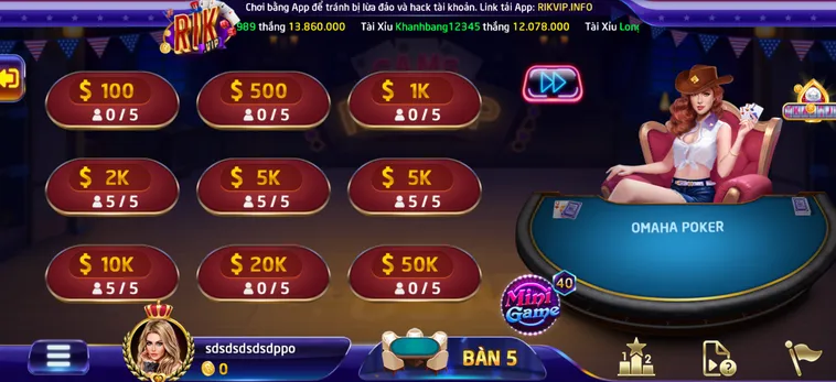 Omaha Poker 6 Tại RikVip Đỉnh Cao Chinh Phục Những Chiến Thắng Vang Dội Nhất Thế Giới