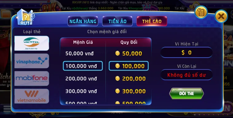 Rút Tiền RikVip An Toàn Siêu Tốc Với Hệ Thống Thanh Toán Tự Động Hiện Đại
