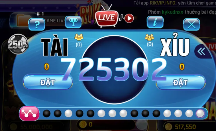 Trải Nghiệm Đỉnh Cao Tài Xỉu Livestream Tại RikVip Đầy Hấp Dẫn Nghẹt Thở