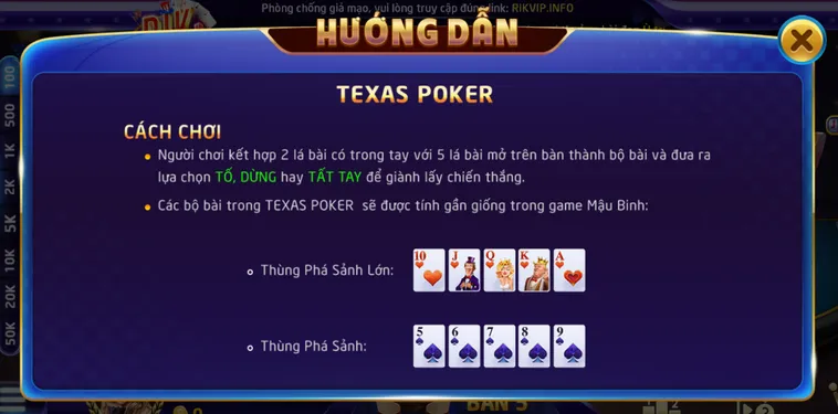 Texas Poker Tại RikVip Đỉnh Cao Chinh Phục Những Chiến Thắng Vang Dội Nhất Thế Giới