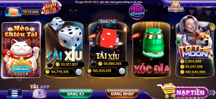 Cổng Game RikVip - Đa Dạng Các Thể Loại Trò Chơi Ăn Tiền Hấp Dẫn